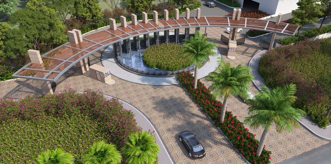 Park scene at Megapolis Mystic near 2&3bhk flats in hinjewadi